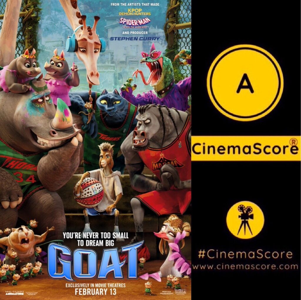 انیمیشن GOAT امتیاز بالا در سینما اسکور گرفت