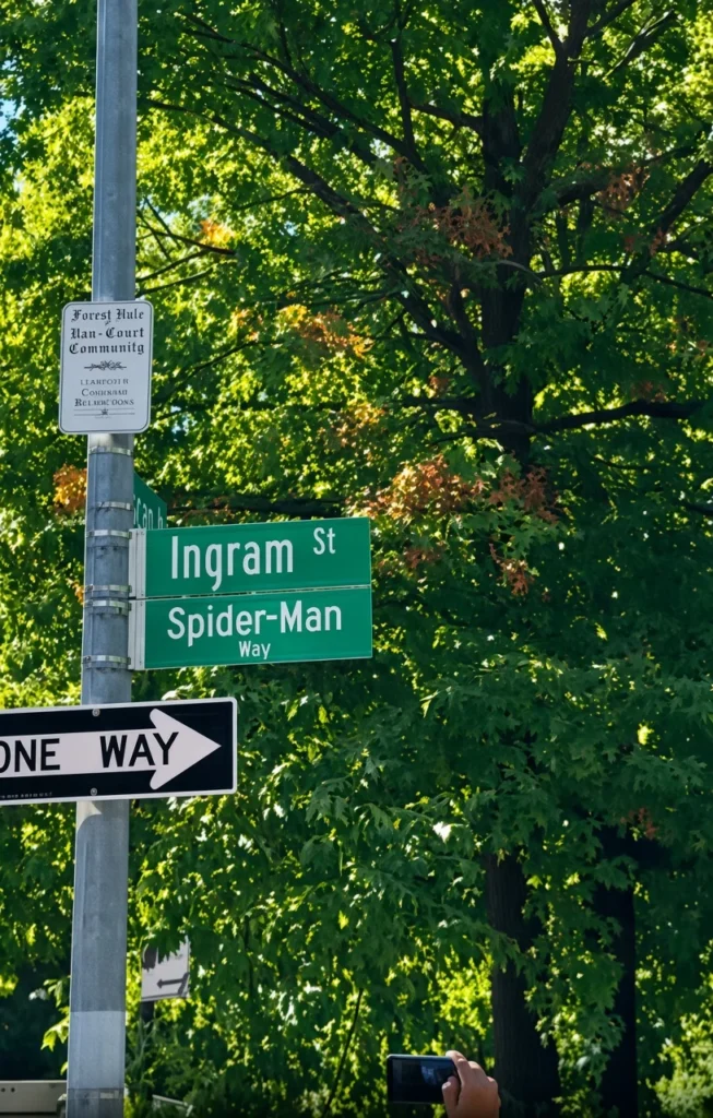 تابلوی Spider-Man Way نیویورک